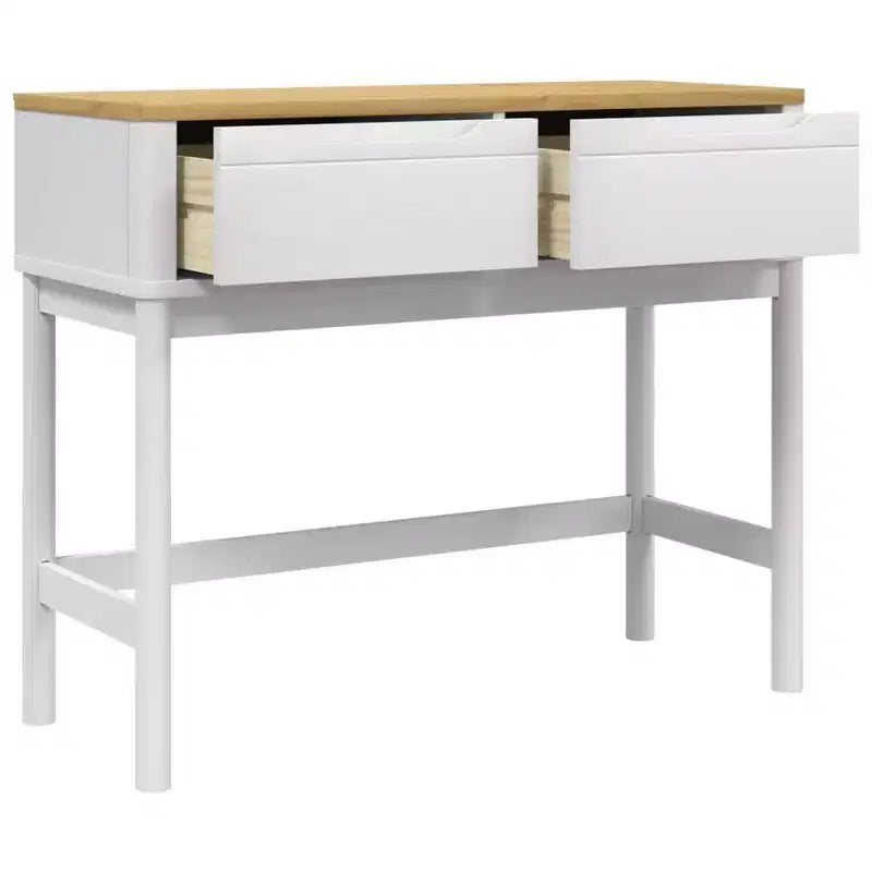 vidaXL Console Table Storage Living Room Hallway Furniture Solid Wood Pine
