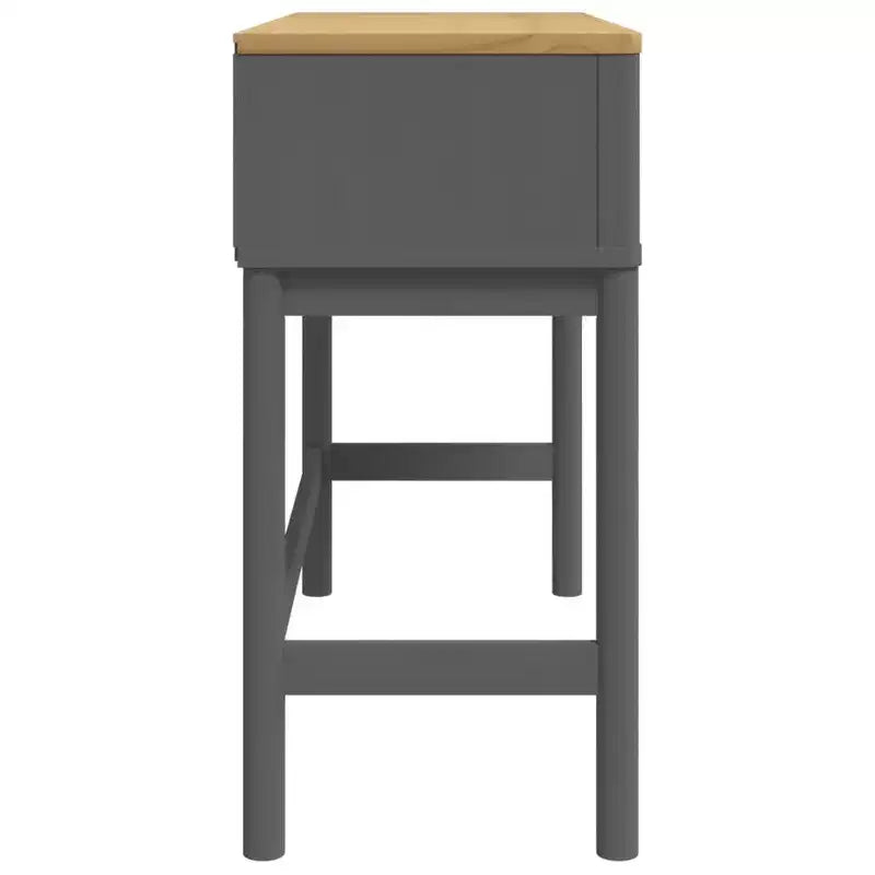 vidaXL Console Table Storage Living Room Hallway Furniture Solid Wood Pine