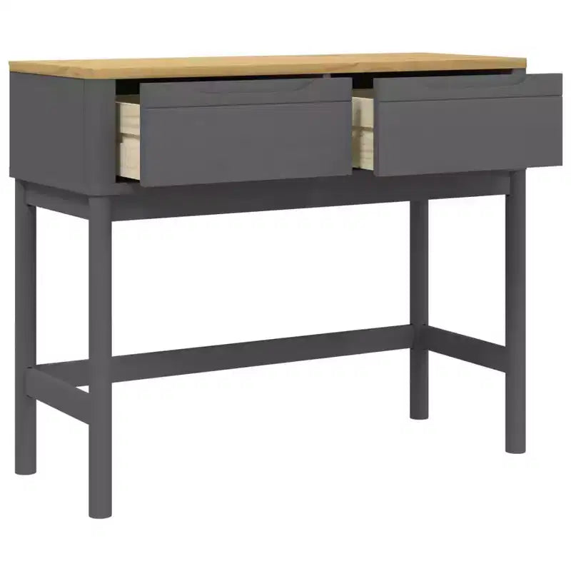 vidaXL Console Table Storage Living Room Hallway Furniture Solid Wood Pine