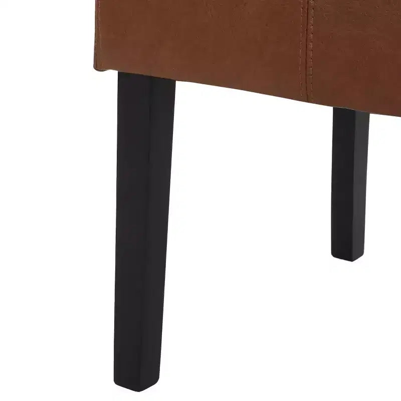 MAYEERTY Set of 2 Pertica KD Dining Chairs, Detachable Design Solid Frame, Dining Room