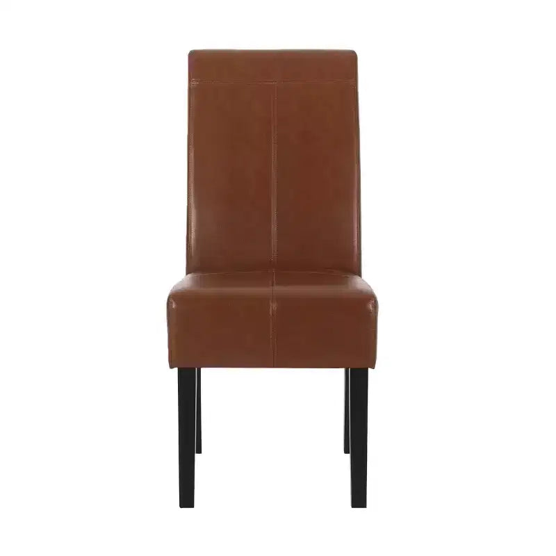 MAYEERTY Set of 2 Pertica KD Dining Chairs, Detachable Design Solid Frame, Dining Room