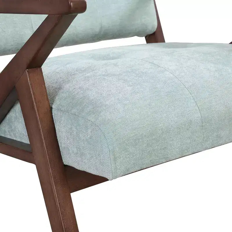 MAYEERTY 30 Mid-Century Modern Accent Chair, Plush Cushions Angled Arm Solid Wood Frame Ergonomic Design, Living Room Bedroom Office