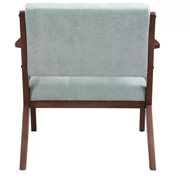 MAYEERTY 30 Mid-Century Modern Accent Chair, Plush Cushions Angled Arm Solid Wood Frame Ergonomic Design, Living Room Bedroom Office