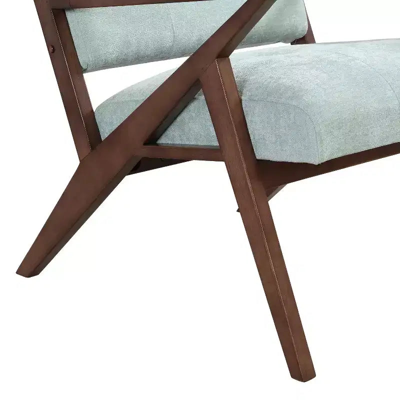 MAYEERTY 30 Mid-Century Modern Accent Chair, Plush Cushions Angled Arm Solid Wood Frame Ergonomic Design, Living Room Bedroom Office