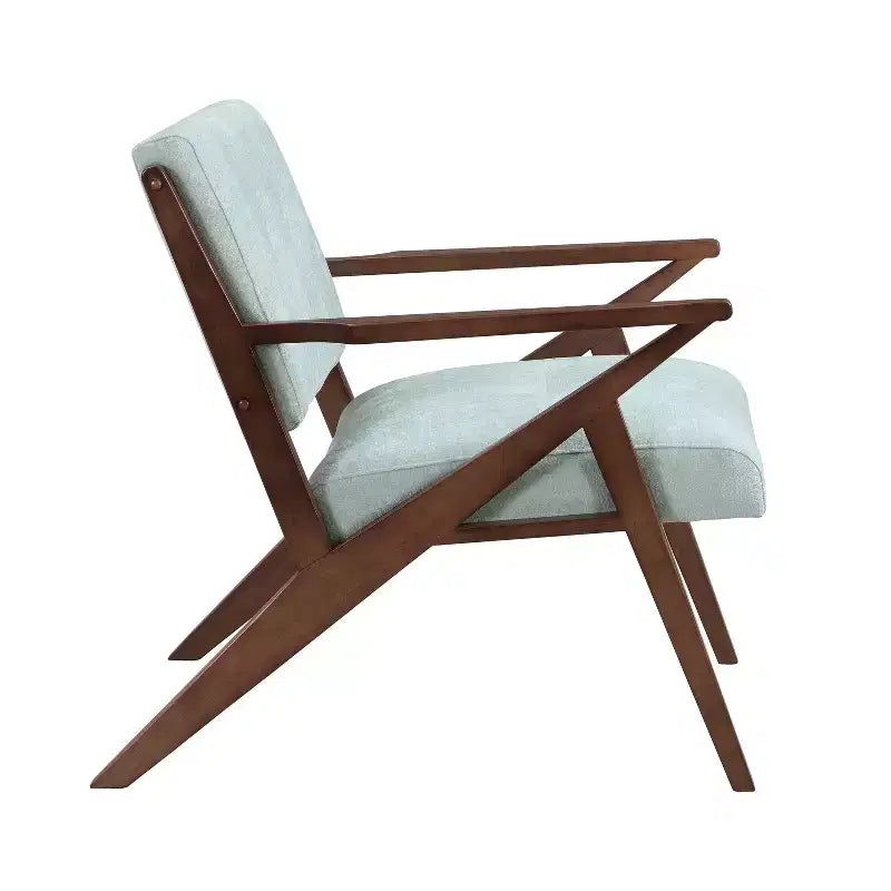 MAYEERTY 30 Mid-Century Modern Accent Chair, Plush Cushions Angled Arm Solid Wood Frame Ergonomic Design, Living Room Bedroom Office