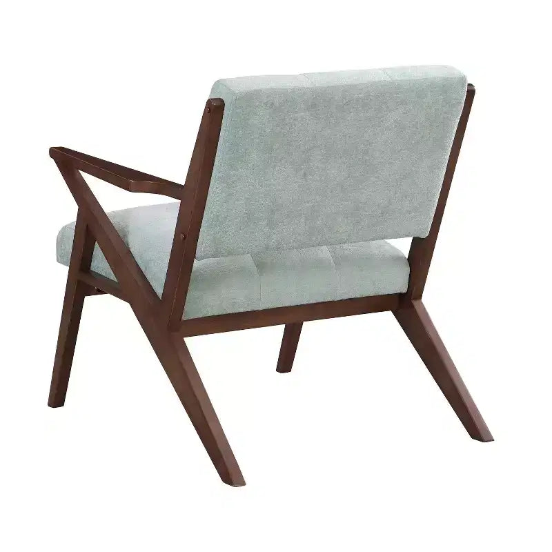 MAYEERTY 30 Mid-Century Modern Accent Chair, Plush Cushions Angled Arm Solid Wood Frame Ergonomic Design, Living Room Bedroom Office