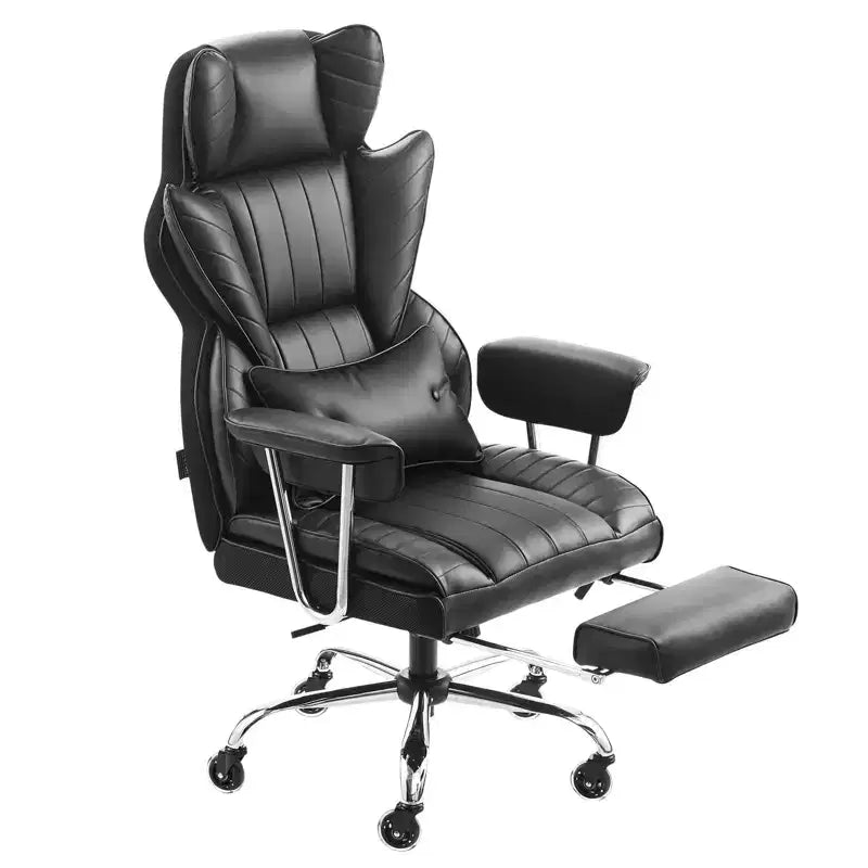 Heavy Duty Executive Office Chair 400 lb Capacity with Footrest and Lumbar Support