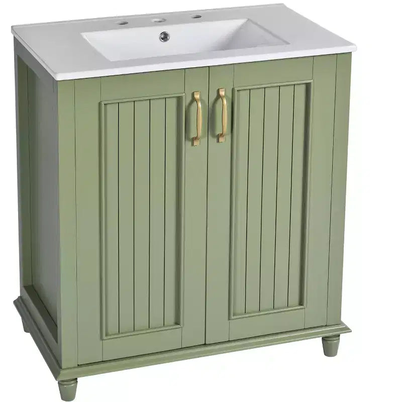 30 Bathroom Vanity with Sink, Bathroom Storage Cabinet with Drawers, Single Sink Bathroom Vanity