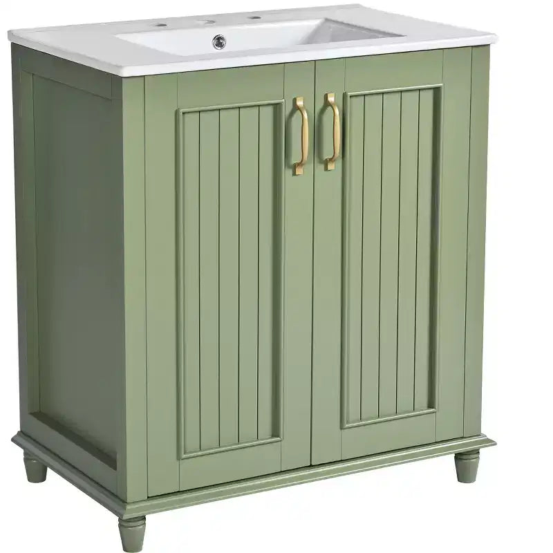 30 Bathroom Vanity with Sink, Bathroom Storage Cabinet with Drawers, Single Sink Bathroom Vanity