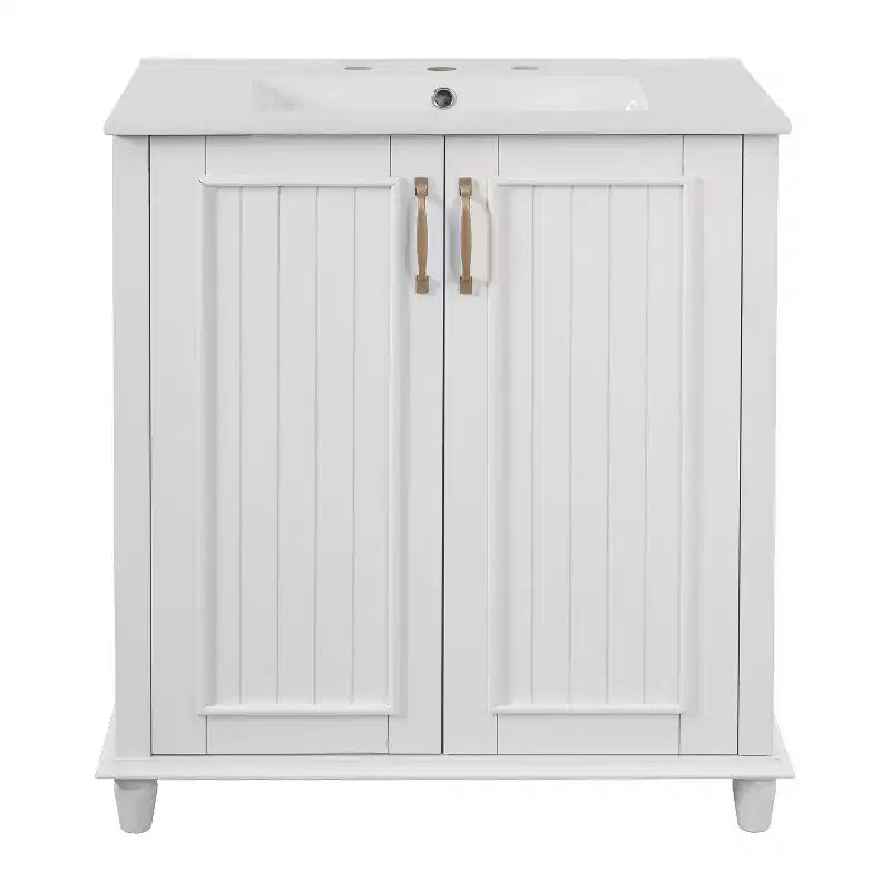 30 Bathroom Vanity with Sink, Bathroom Storage Cabinet with Drawers, Single Sink Bathroom Vanity