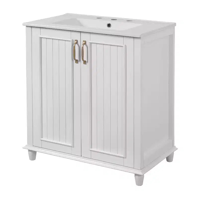 30 Bathroom Vanity with Sink, Bathroom Storage Cabinet with Drawers, Single Sink Bathroom Vanity