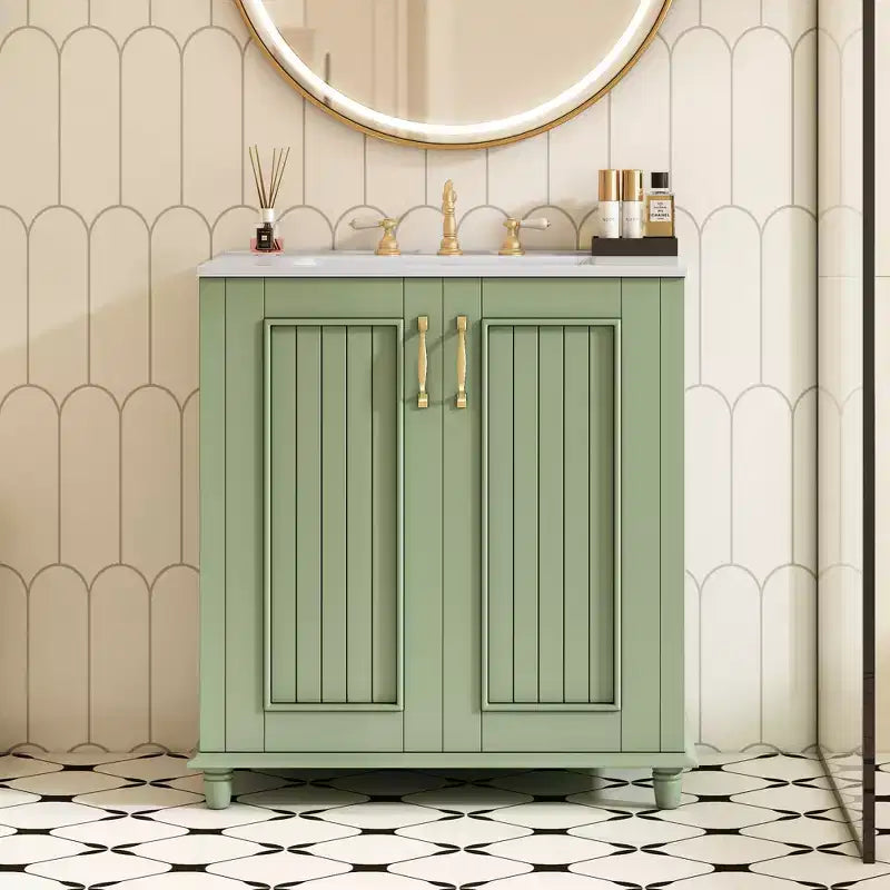 30 Bathroom Vanity with Sink, Bathroom Storage Cabinet with Drawers, Single Sink Bathroom Vanity