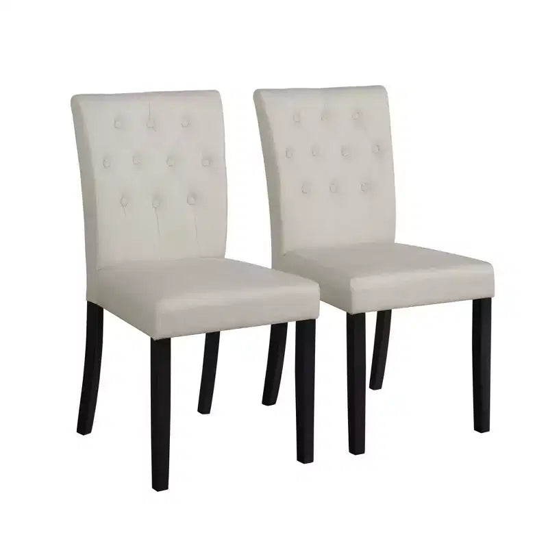 ChaletPosh 7 Pieces Dining Set with Linen Cover Dining Chair