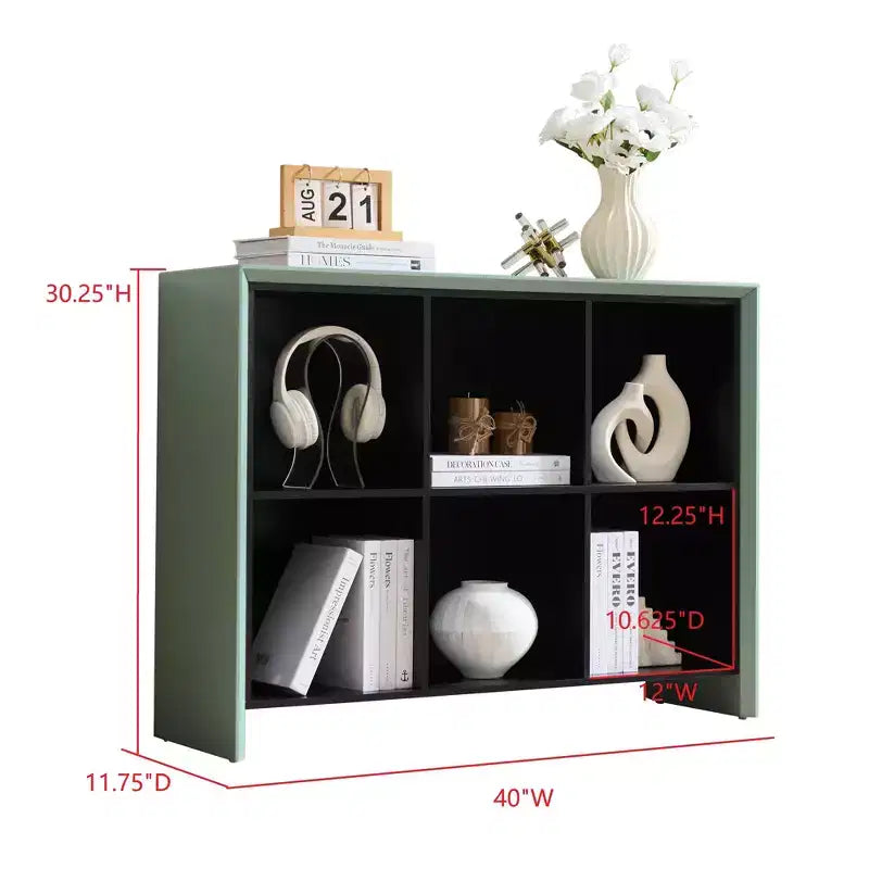 Kings Brand Furniture 6-Shelf Bookcase Contemporary Design