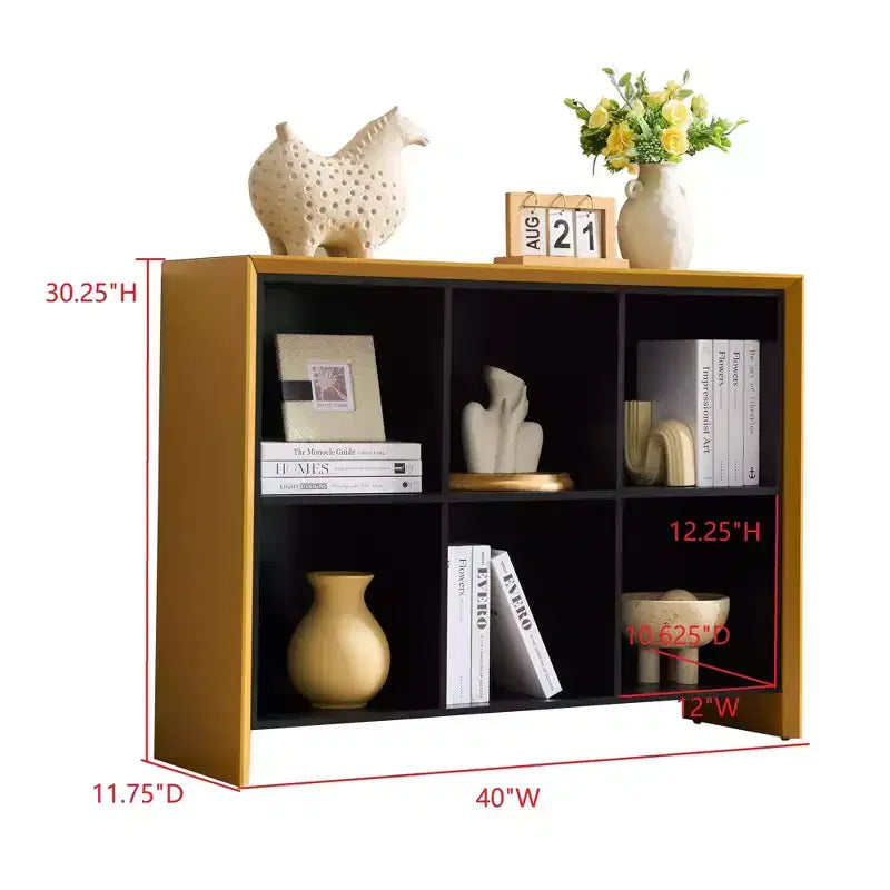 Kings Brand Furniture 6-Shelf Bookcase Contemporary Design