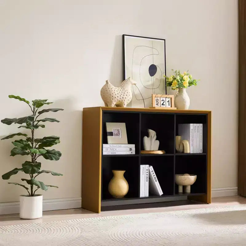 Kings Brand Furniture 6-Shelf Bookcase Contemporary Design