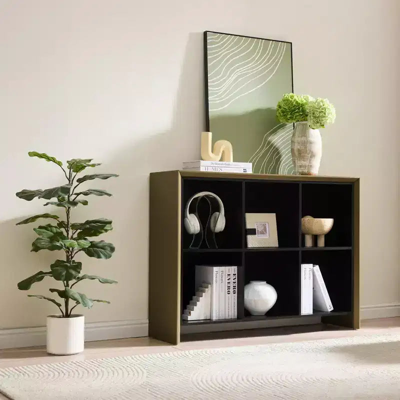Kings Brand Furniture 6-Shelf Bookcase Contemporary Design