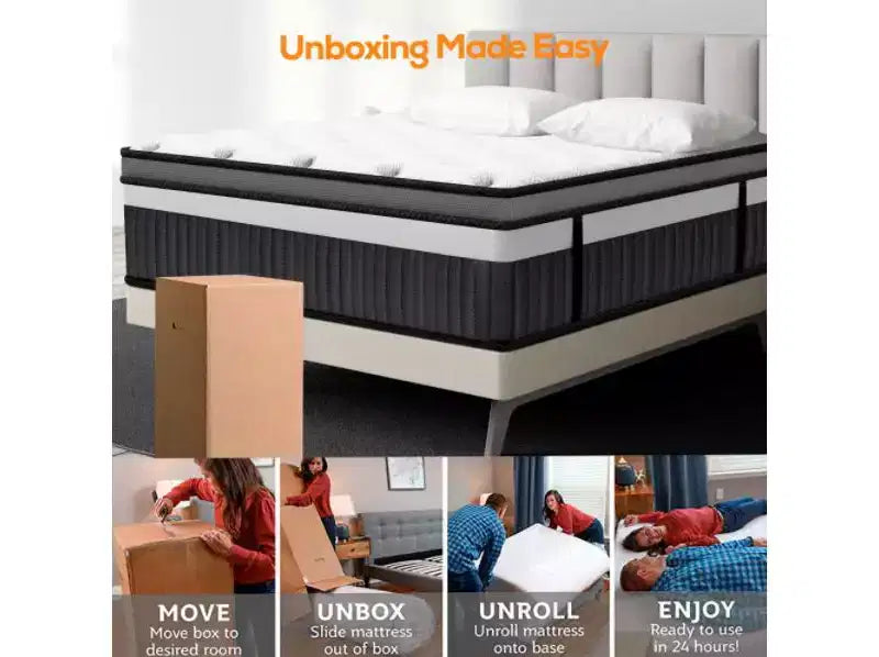 14 Queen Gel Memory Foam Mattress: Medium Firm, Cooling Technology, CertiPUR-US Certified