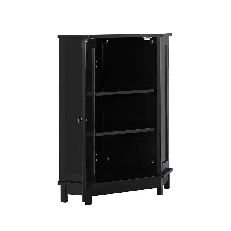 Whisen Modern Triangle Corner Bathroom Storage Cabinet with Adjustable Shelf