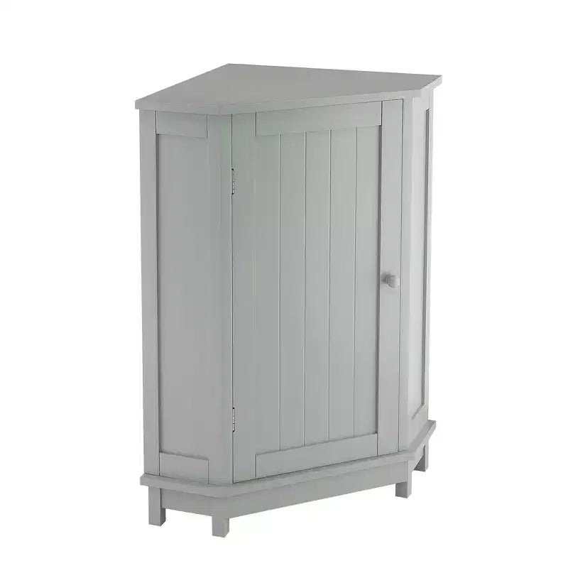 Whisen Modern Triangle Corner Bathroom Storage Cabinet with Adjustable Shelf