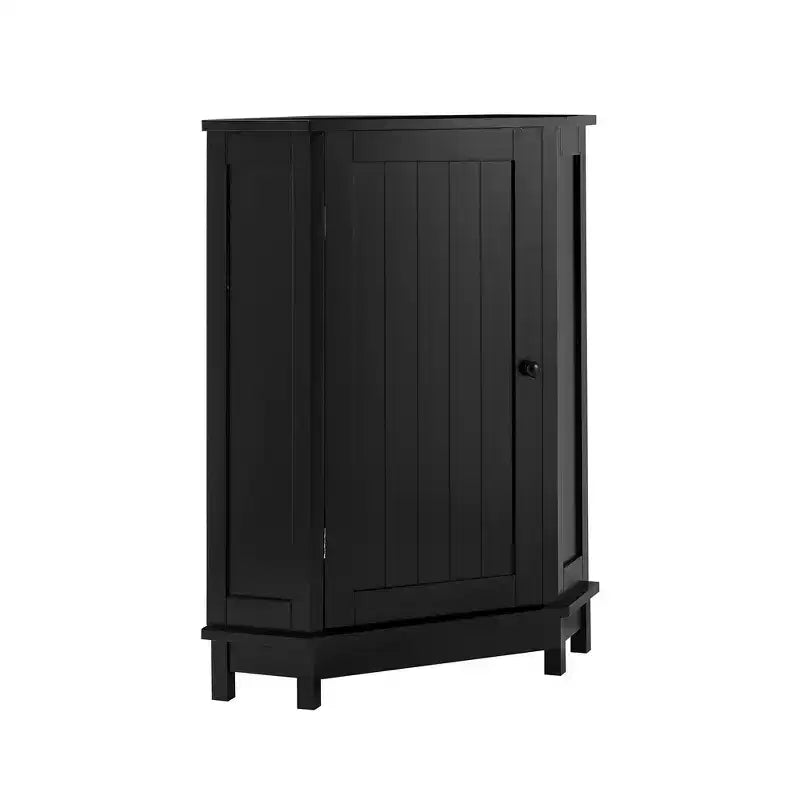 Whisen Modern Triangle Corner Bathroom Storage Cabinet with Adjustable Shelf