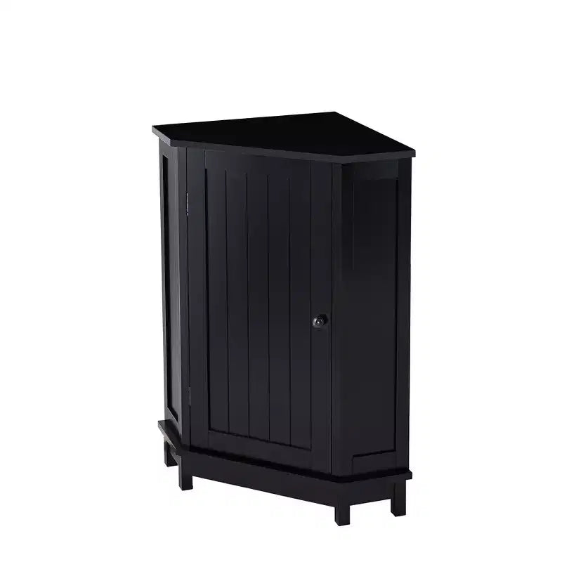 Whisen Modern Triangle Corner Bathroom Storage Cabinet with Adjustable Shelf