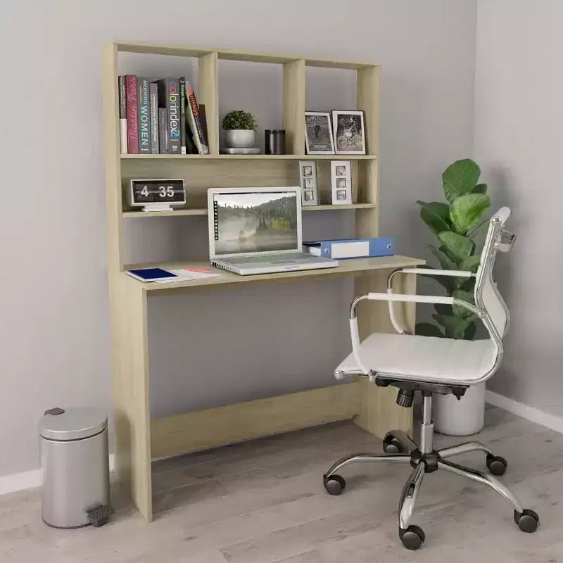 vidaXL Desk Computer Desk Workstation Table for Living Room Engineered Wood