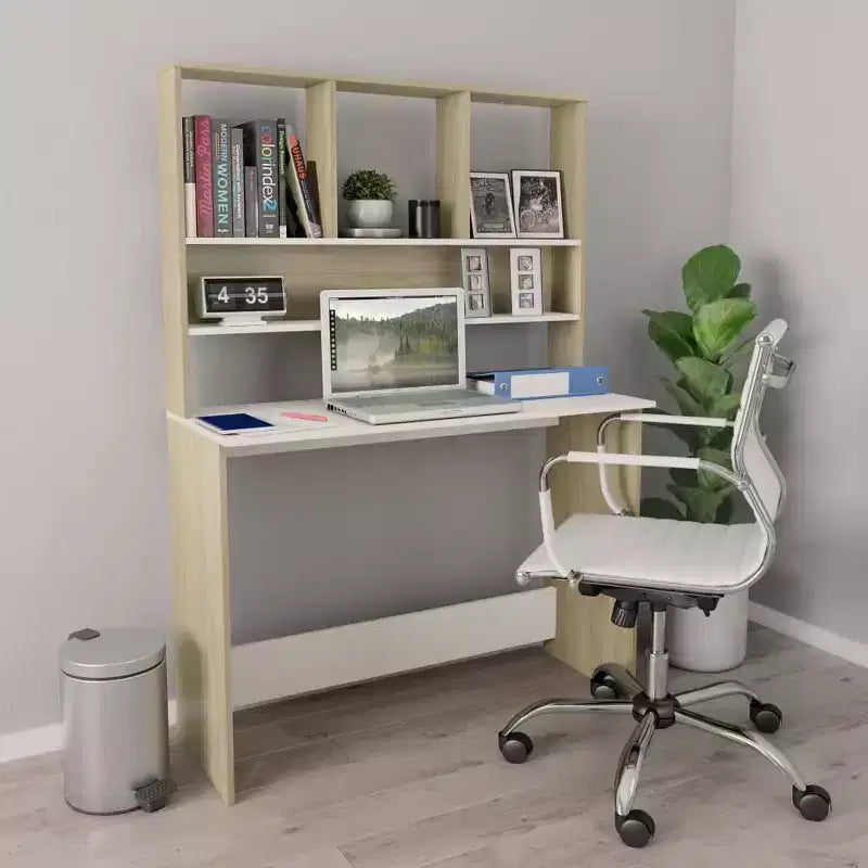 vidaXL Desk Computer Desk Workstation Table for Living Room Engineered Wood