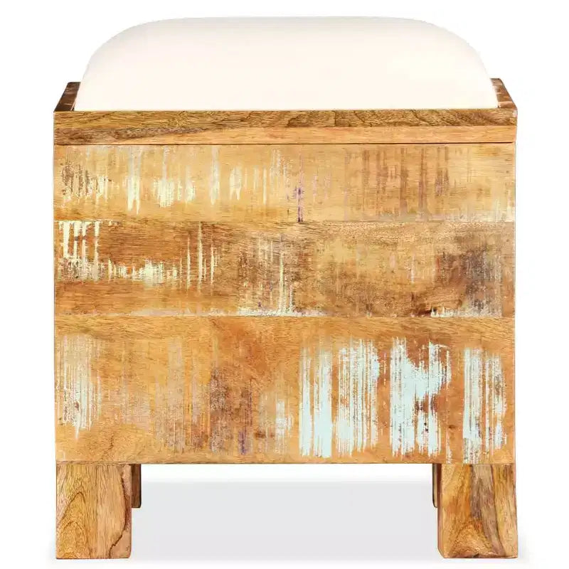 vidaXL Storage Bench Solid Reclaimed Wood 15.7x15.7x17.7