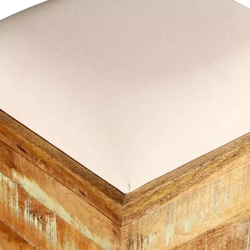 vidaXL Storage Bench Solid Reclaimed Wood 15.7x15.7x17.7