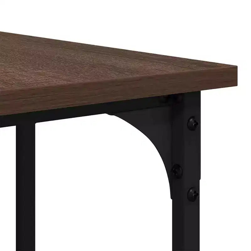 vidaXL Desk Storage L-shape Computer Study Table with Shelves Engineered Wood