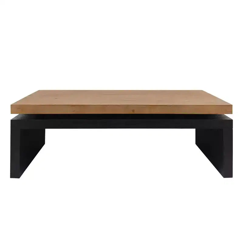 GDFStudio Miri Modern Wooden Coffee Table with Floating Top