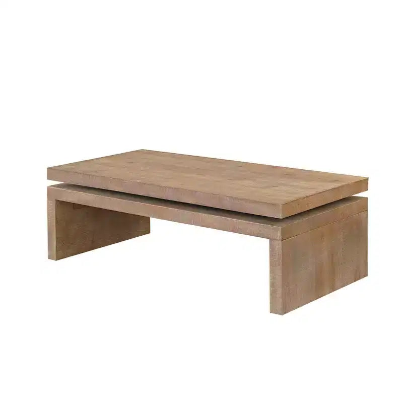 GDFStudio Miri Modern Wooden Coffee Table with Floating Top