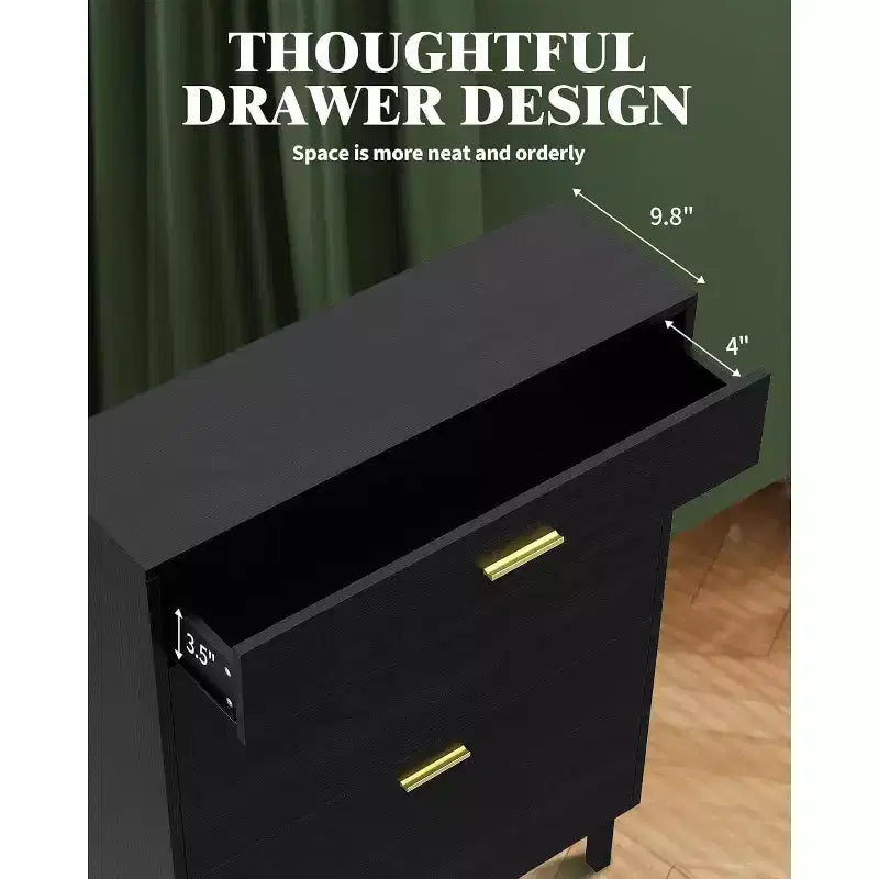 Acekool 3-Tier Shoe Storage Cabinet , Flip Drawer Organizer with Adjustable Shelves for Entryway, Hallway or Bedroom