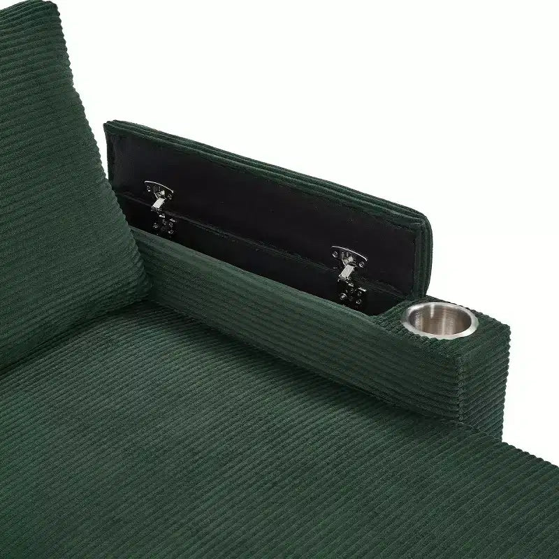 Modular Sectional Sofa Bed with Storage Chaise, U-Shaped Sectional Sleeper Sofa, Modern Cloud Sofa for Living Room or Bedroom-Panipeachy
