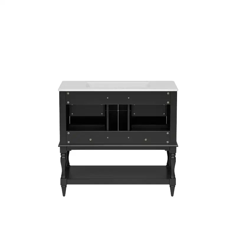 36 Bathroom Vanity with Sink, Bathroom Storage Cabinet with Drawers, Wood Single Sink Bathroom Vanity