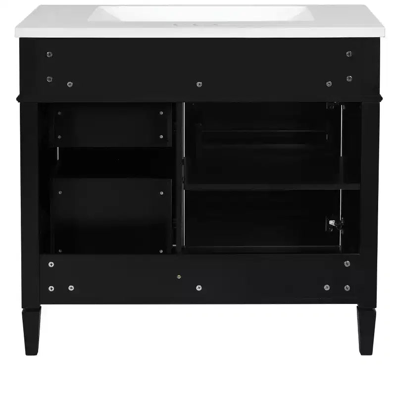 36Bathroom Vanity with Sink, Bathroom Storage Cabinet with Drawers, Single Sink Bathroom Vanity