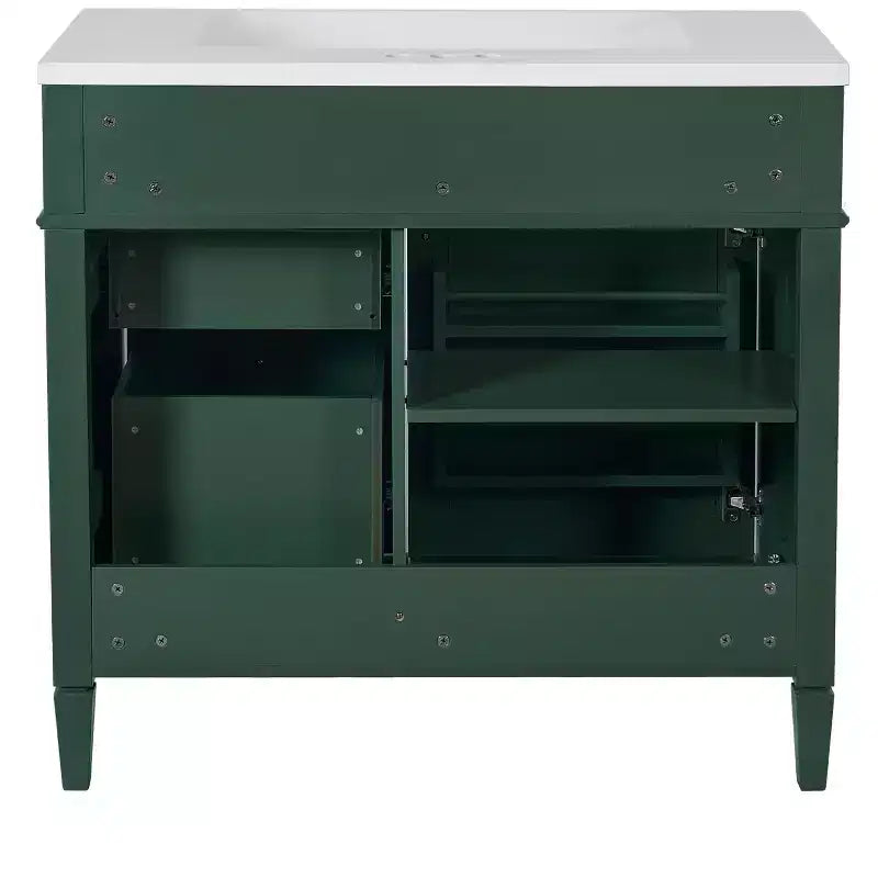 36Bathroom Vanity with Sink, Bathroom Storage Cabinet with Drawers, Single Sink Bathroom Vanity