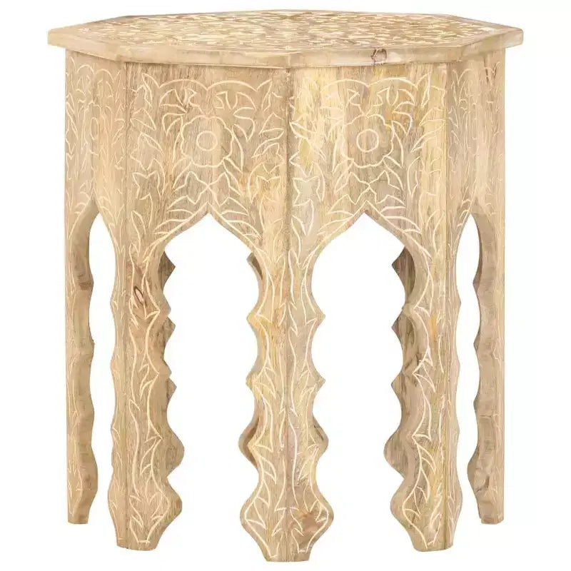 vidaXL Side Table 18.9 Solid Mango Wood