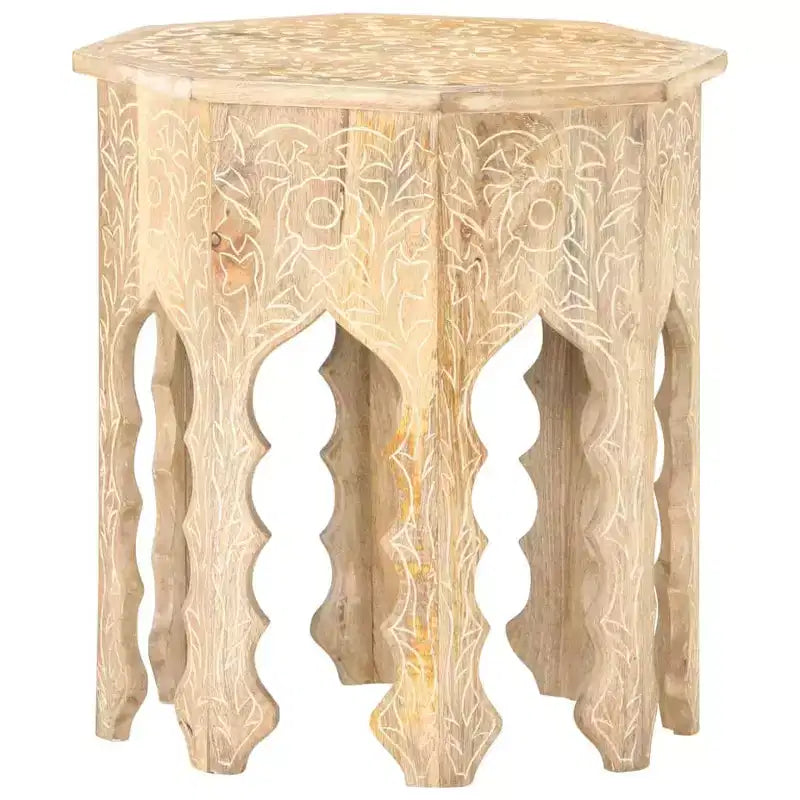 vidaXL Side Table 18.9 Solid Mango Wood