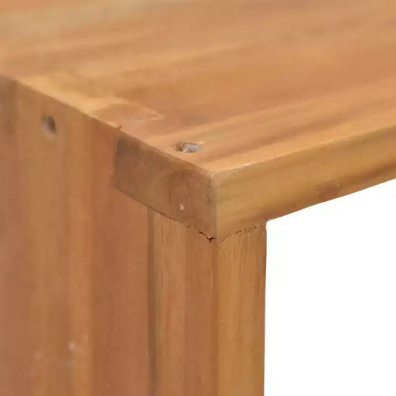 vidaXL Bedside Cabinet Warm Natural Wood Solid Teak Wood Bedside Cabinet