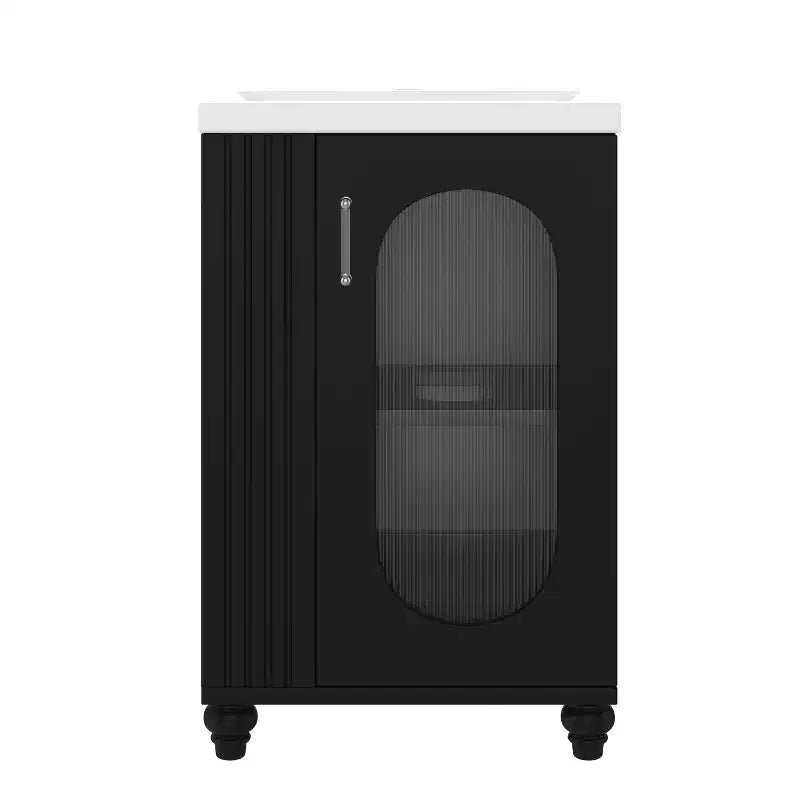 20 Small Bathroom Vanity Sink Combo with Storage , Bathroom Floor Cabinet with Adjustable Shelf