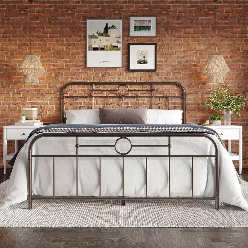 ChaletPosh King Size Metal Platform Bed