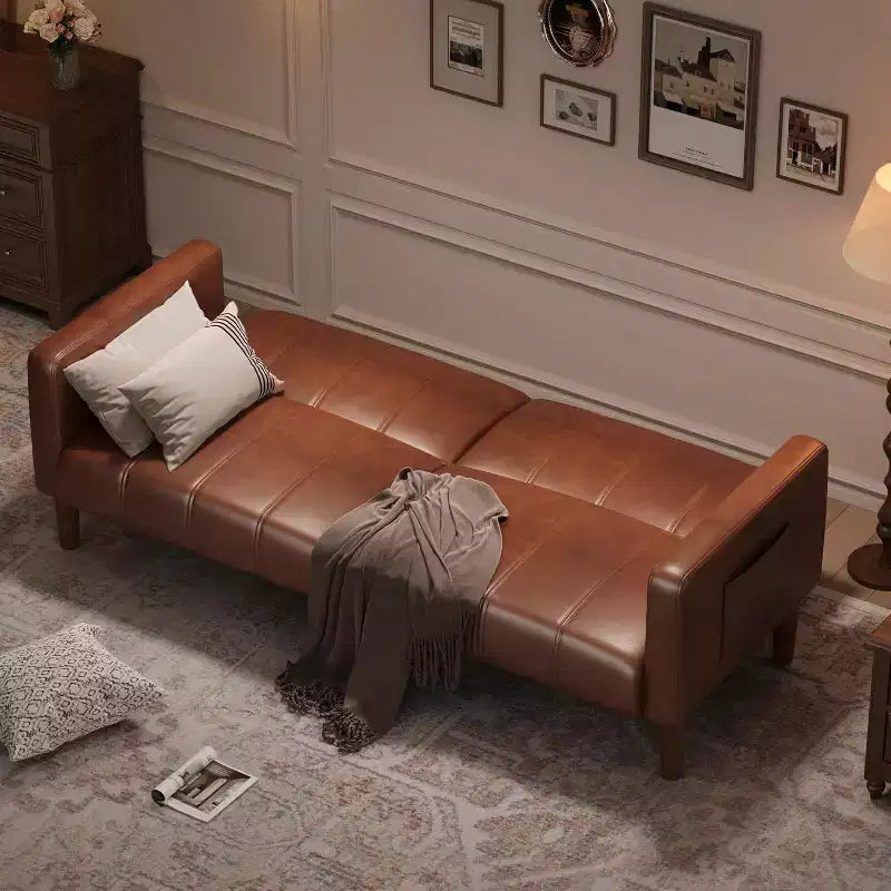 Sofa bed, convertible sleeper, mid-century modern sofa, living room, bedroom