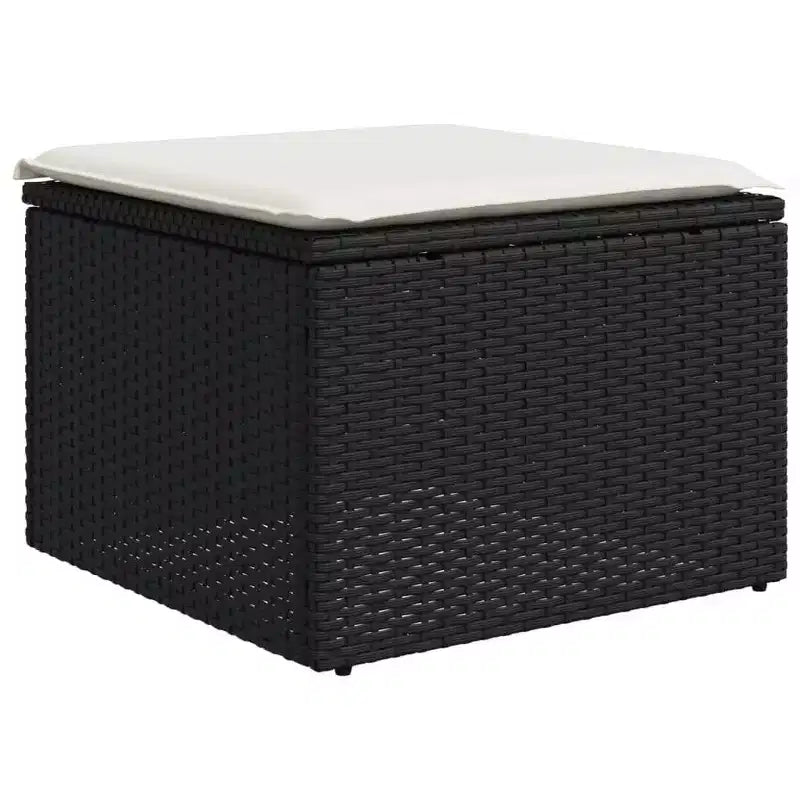 vidaXL Outdoor Sofa Set Solid Acacia Wood and Polyester Natural