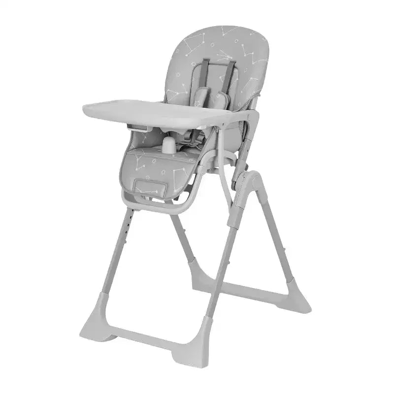 Baby High Chair for Babies and Toddlers Foldable Feeding Chair with Adjustable Height/Backrest/Footrest, Removable Tray, Fast Folding Design