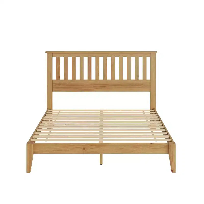 GDFStudio Fenn Mission Wooden Panel Bed with Headboard