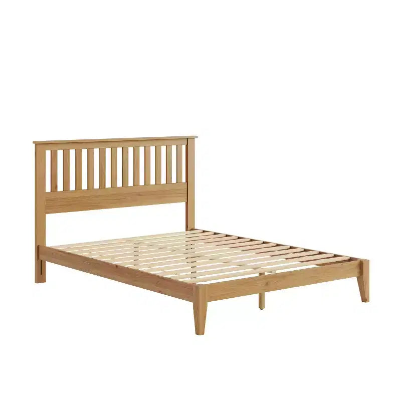 GDFStudio Fenn Mission Wooden Panel Bed with Headboard