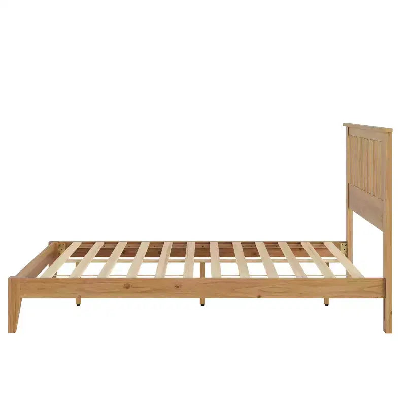 GDFStudio Fenn Mission Wooden Panel Bed with Headboard