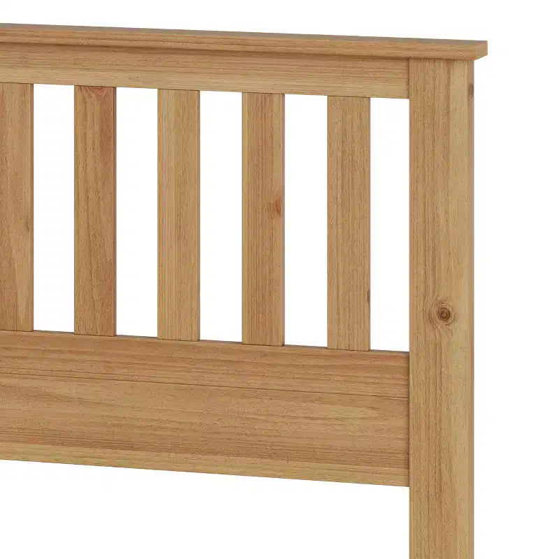 GDFStudio Fenn Mission Wooden Panel Bed with Headboard